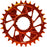 Wheels Manufacturing Direct Mount Chainring - 30t, Shimano Direct Mount, 1.5mm Outboard Offset, HG+ Chain Compatible, Orange