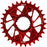 Wheels Manufacturing Direct Mount Chainring - 30t, Shimano Direct Mount, 1.5mm Inboard Offset, HG+ Chain Compatible, Red