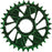 Wheels Manufacturing Direct Mount Chainring - 32t, Shimano Direct Mount, 1.5mm Outboard Offset, HG+ Chain Compatible, Green