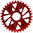 Wheels Manufacturing Direct Mount Chainring - 34t, Shimano Direct Mount, 1.5mm Outboard Offset, HG+ Chain Compatible, Red