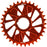 Wheels Manufacturing Direct Mount Chainring - 34t, Shimano Direct Mount, 1.5mm Outboard Offset, HG+ Chain Compatible, Orange