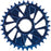Wheels Manufacturing Direct Mount Chainring - 34t, Shimano Direct Mount, 1.5mm Outboard Offset, HG+ Chain Compatible, Blue