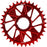 Wheels Manufacturing Direct Mount Chainring - 34t, Shimano Direct Mount, 1.5mm Inboard Offset, HG+ Chain Compatible, Red