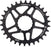 Wolf Tooth Components Elliptical Cinch Boost Chainring (HG+), 32T - Black