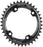 Wolf Tooth Elliptical Compatible with Shimano 110 Asymmetric BCD Chainring - 38t, 110 Asymmetric BCD, 4-Bolt, Drop-Stop, For Compatible with Shimano GRX Cranks, Black