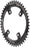 Wolf Tooth Elliptical Compatible with Shimano 110 Asymmetric BCD Chainring - 46t, 110 Asymmetric BCD, 4-Bolt, Drop-Stop, For Compatible with Shimano GRX Cranks, Black