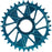 Wheels Manufacturing Direct Mount Chainring - 34t, Shimano Direct Mount, 1.5mm Inboard Offset, HG+ Chain Compatible, Teal