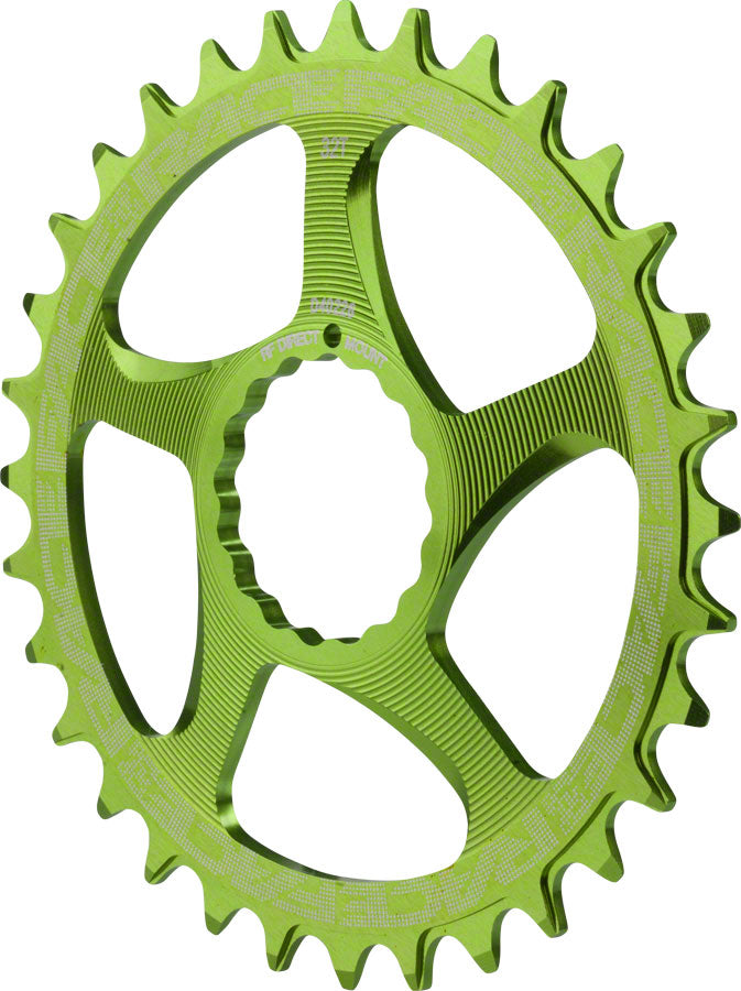 Race Face Narrow Wide Chainring: Direct Mount CINCH 30t Green