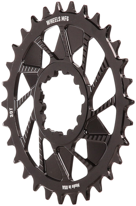 Wheels Mfg SRAM 3-Bolt DM Boost Chainring 30t, Black