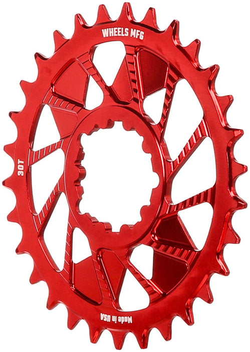 Wheels Mfg SRAM 3-Bolt DM Boost Chainring 30t, Red