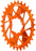 Wheels Mfg SRAM 3-Bolt DM Boost Chainring 30t, Orange