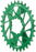 Wheels Manufacturing Direct Mount Chainring - 30t, SRAM 3-Bolt Direct Mount, 3mm Offset, T-Type Chain Compatible, Green