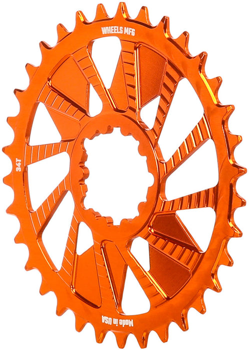 Wheels Mfg SRAM 3-Bolt DM Boost Chainring 34t, Orange