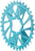 Wheels Manufacturing Direct Mount Chainring - 34t, SRAM 3-Bolt Direct Mount, 3mm Offset, T-Type Chain Compatible, Teal