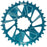 Wheels Manufacturing Direct Mount Chainring - 34t, SRAM 3-Bolt Direct Mount, 3mm Offset, T-Type Chain Compatible, Teal