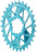 Wheels Manufacturing Direct Mount Chainring - 30t, SRAM 3-Bolt Direct Mount, 3mm Offset, Compatible with Hyperglide+ Chain, Teal