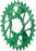 Wheels Manufacturing Direct Mount Chainring - 30t, SRAM 3-Bolt Direct Mount, 3mm Offset, Compatible with Hyperglide+ Chain, Green