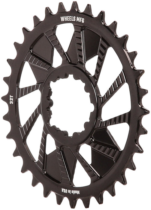 Wheels Mfg SRAM 3-Bolt DM Boost HG+ Chainring 32t, Black