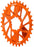 Wheels Manufacturing Direct Mount Chainring - 32t, SRAM 3-Bolt Direct Mount, 3mm Offset, Compatible with Hyperglide+ Chain, Orange
