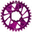 Wheels Manufacturing Direct Mount Chainring - 32t, SRAM 3-Bolt Direct Mount, 3mm Offset, Compatible with Hyperglide+ Chain, Purple