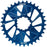Wheels Manufacturing Direct Mount Chainring - 34t, SRAM 3-Bolt Direct Mount, 3mm Offset, Compatible with Hyperglide+ Chain, Blue