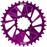 Wheels Manufacturing Direct Mount Chainring - 34t, SRAM 3-Bolt Direct Mount, 3mm Offset, Compatible with Hyperglide+ Chain, Purple