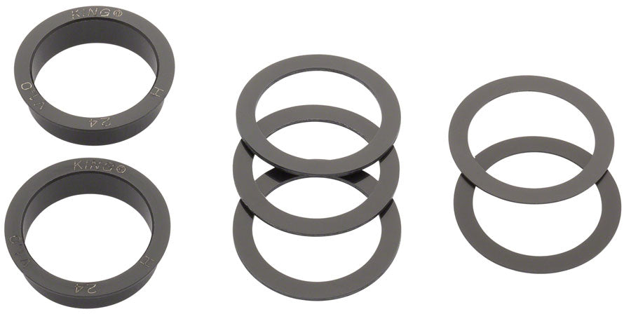 Chris King ThreadFit 24 Bottom Bracket with Fit Kit 4 - English, For Shimano Hollowtech II, Matte Jet