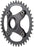 Shimano STEPS SM-CRE80-12-B Chainring - 38T Without Chainguard, 55mm Chainline, Black