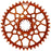 Wheels Manufacturing Gravel Direct Mount Chainring - 40t, SRAM 8-Bolt Direct Mount, 6.5mm Inboard Offset,T-Type Chain Compatible, Orange