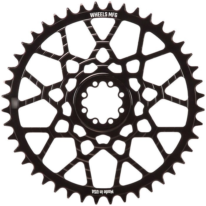 Wheels Mfg SRAM 8-bolt Gravel Chainring, 46T, Black