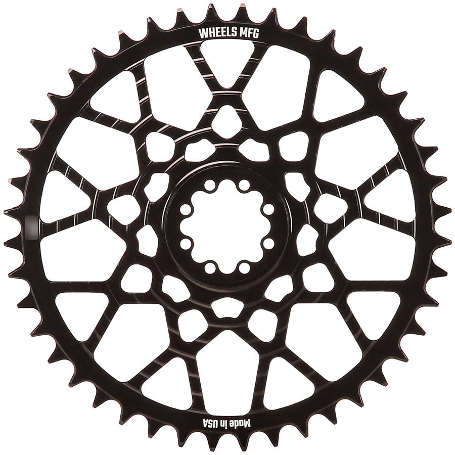 Wheels Mfg SRAM 8-bolt Gravel Chainring, 46T, Black