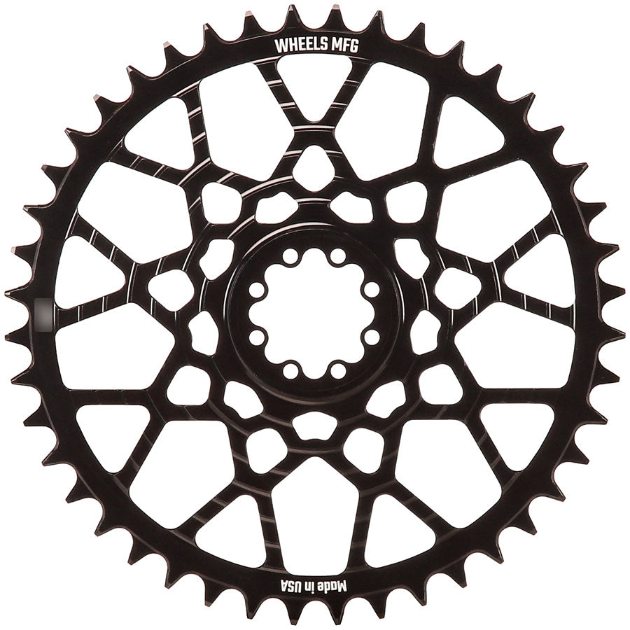 Wheels Mfg SRAM 8-bolt Gravel Chainring, 44T, Black