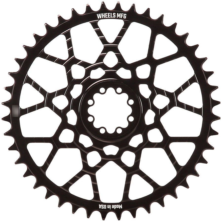 Wheels Mfg SRAM 8-bolt Gravel Chainring, 46T, Black