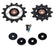 SRAM Force AXS Rear Derailleur Pulley Kit - 12t Upper and 14t Lower, Steel Bearings, E1