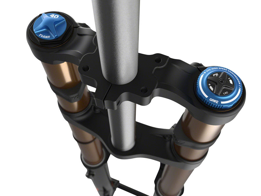 Compatible with Fox 40 Factory Suspension Fork - 27.5", 203 mm, 20 x 110 mm, 48 mm Offset, Shiny Black, Grip 2