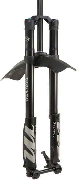 Manitou Dorado Expert Suspension Fork - 27.5", 203 mm, 20 x 110 mm, 47 mm Offset, Straight Steerer, Black, Gen 2