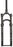 Manitou Markhor Suspension Fork - 29", 100 mm, 15 x 110 mm, 51 mm Offset, Matte Black