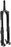 PUSH Industries Nine One V2 Inverted Coil Suspension Fork - 29", 170 mm, 15 x 110mm, 44mm Offset, 55 lb. Spring, Graphite Black
