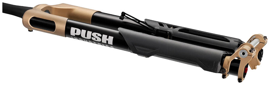 PUSH Industries Nine One V2 Inverted Coil Suspension Fork - 29", 160 mm, 15 x 110mm, 44mm Offset, 50 lb. Spring, Graphite Black