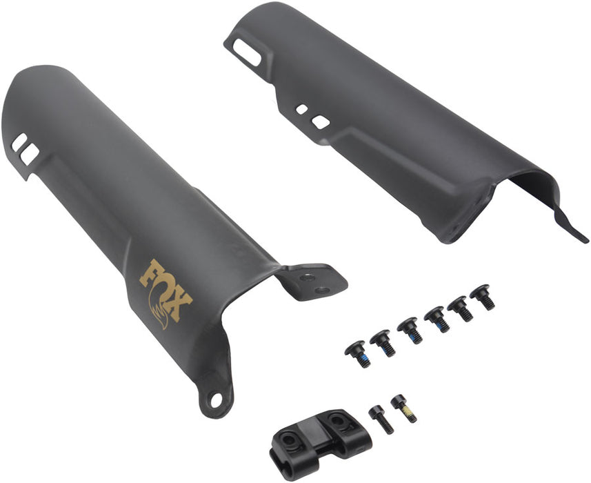 Fox Shox Lower Leg Guards Assembly, Podium, Black 820-09-161-KIT