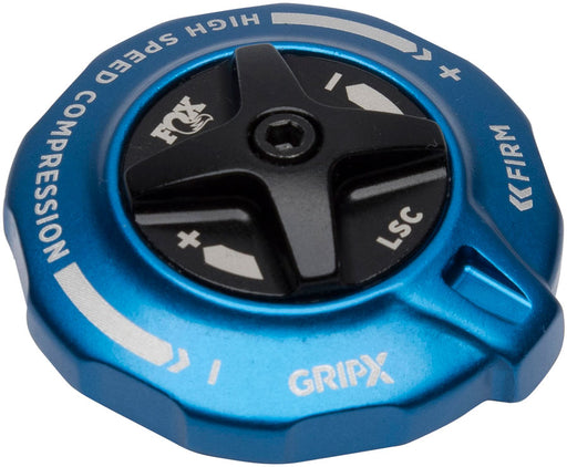 FOX GRIP X Top Cap Interface Parts - 2025,  HSC / LSC, Blue Ano