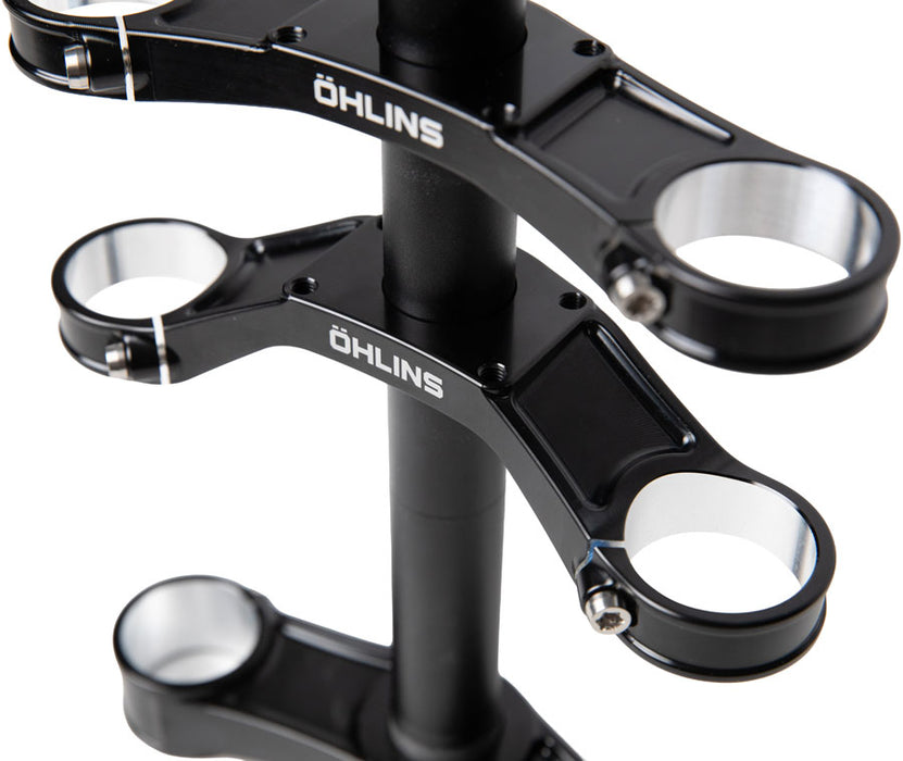 Ohlins DH38 Suspension Fork Crownset - 46mm Offset, Flat and Riser Upper Crowns, Includes Fork Bumpers
