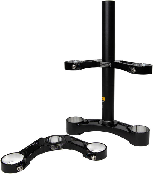 Ohlins DH38 Suspension Fork Crownset - 46mm Offset, Flat and Riser Upper Crowns, Includes Fork Bumpers