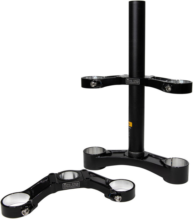 Ohlins DH38 Suspension Fork Crownset - 46mm Offset, Flat and Riser Upper Crowns, Includes Fork Bumpers