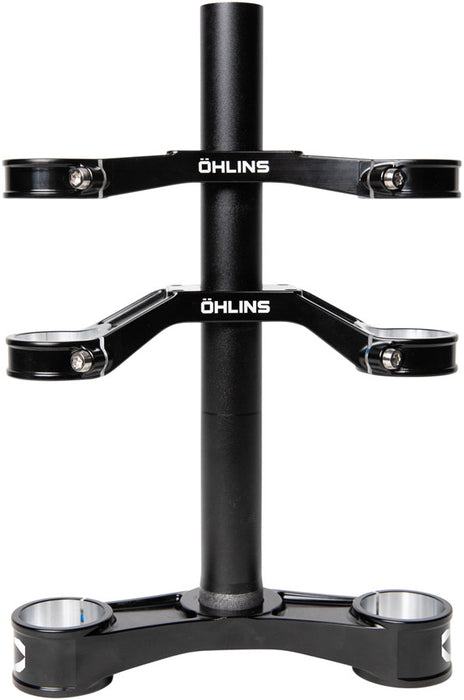 Ohlins DH38 Suspension Fork Crownset - 46mm Offset, Flat and Riser Upper Crowns, Includes Fork Bumpers