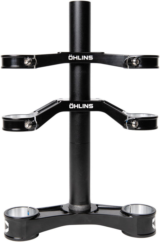 Ohlins DH38 Suspension Fork Crownset - 46mm Offset, Flat and Riser Upper Crowns, Includes Fork Bumpers