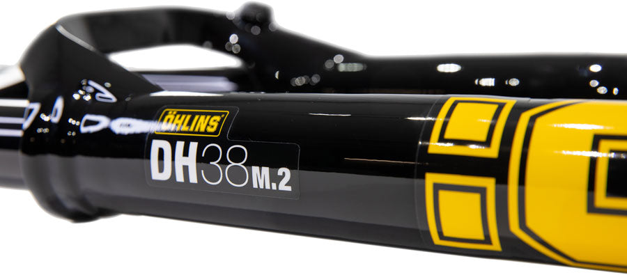 Ohlins DH38 m.2 Suspension Fork - 29"/27.5", 200mm, 20mmx110mm DH Boost, TTX18 Damper, Dual Adjust Air Spring, Gloss Black