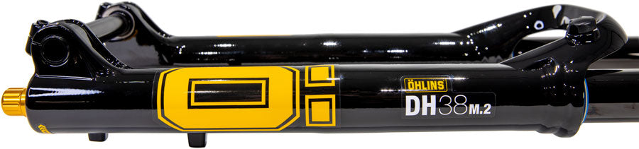 Ohlins DH38 m.2 Coil Suspension Fork - 29"/27.5", 200mm, 20mmx110mm DH Boost, TTX18 Damper, Coil Sprung, Gloss Black