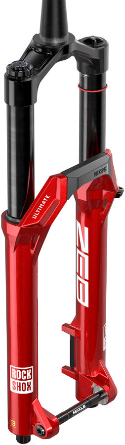 RockShox ZEB Ultimate Charger 3.2 RC2 Suspension Fork - 29", 150mm, 15x110mm, 44mm Offset, Linear XL Air Spring, Electric Red, B1