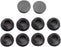 Jagwire Frame Plug Refill Bag - Closed Type for 8.0mm Round Frame Port, Bag/10 Plugs
